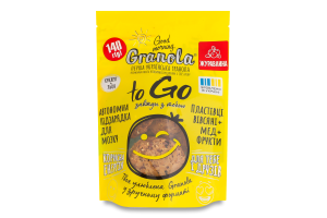 Сніданок сухий запечений Гранола з журавлиною To go Good morning, Granola д/п 140г