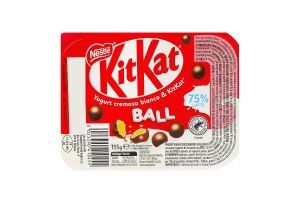 Йогурт 7% зі злаковими кульками в шоколадній глазурі Kit Kat ст 115г