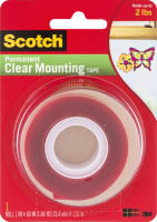 Scotch Premanent Clear Mounting Tape