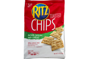 Nabisco Ritz Toasted Chips Sour Cream And Onion