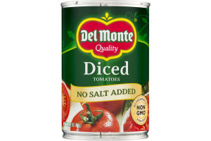 Del Monte Diced Tomatoes No Salt Added