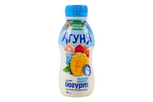 Йогурт 2.7% для детей от 8мес с наполнителем фруктовым Яблоко-манго Агуня п/бут 185г