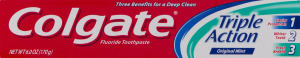 Colgate Triple Action Fluoride Toothpaste Original Mint