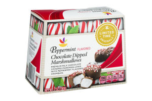 Ahold Peppermint Chocolate Dipped Marshmallows