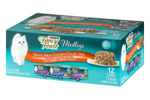Purina Fancy Feast Medleys White Meat Chicken Collection - 12 CT