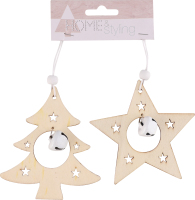 Набір новорічних прикрас MBM My Home 2шт MH-1038