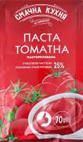 Паста томатная 25% пастеризованная Смачна кухня м/у 70г