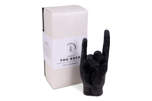 Свічка декоративна Candlehand You Rock чорна