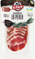 Шийка нарізка La Perla Алан с/в в/ґ лоток 0.08кг