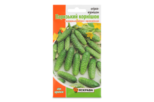 Насіння Огірок Паризький корнішон 1г Яскрава