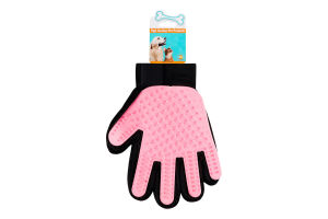 Рукавичка для вичісування тварин 22х16см