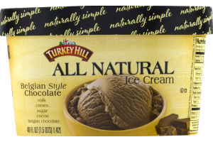 Turkey Hill All Natural Ice Cream Belgian Style Chocolate