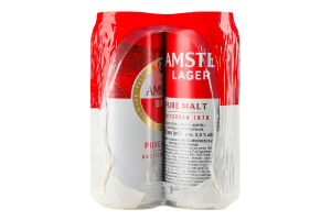 Пиво 4х500мл 5% світле фільтроване пастеризоване Amstel м/у