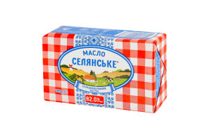 Масло сладкосливочное 82% Экстра Селянське м/у 180г