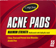 CareOne Maximum Strength Acne Pads- 55 CT