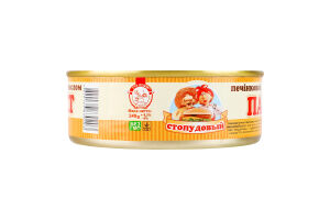 Паштет печінковий з вершковим маслом Сто пудів з/б 240г