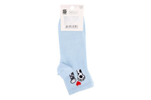 Шкарпетки жіночі Premier socks Резинка лапки з серцями р23-25 св.блакит арт.8423