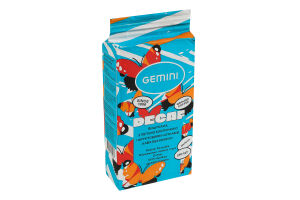 Кофе натуральный жареный молотый без кофеина Decaf Gemini в/с в/у 250г