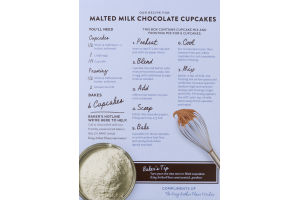 King Arthur Flour Malted Milk Chocolate Cupcake + Frosting Mix