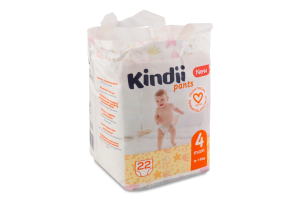 Трусики-підгузники для дітей 9-15кг 4 Maxi Pants Kindii 22шт