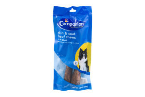 Companion Skin & Coat Beef Chews For Dogs - 2 CT