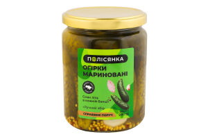 Огірки мариновані стерилізовані Полісянка с/б 540г