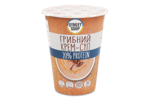 Крем-суп швидкого приготування грибний 50г стакан Стріт суп