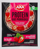 Каша овсяная протеиновая с малиной и клубникой с подсластителями Axa м/у 40г