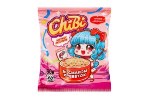 Вермішель швидкого приготування зі смаком креветок ChiBi м/у 60г