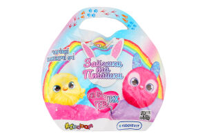 Іграшка-сюрприз м'яка для дітей від 3років колекційна №T082-2019 Зайчики та пташки Doki-Doki Sbabam 1шт