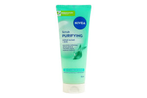 Скраб для лица очищающий с океаническими водорослями + цинк Nivea 75мл