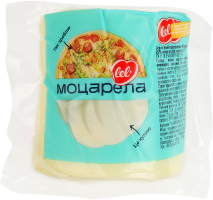 Сир 45% м'який підплавлений Моцарела Lel' кг