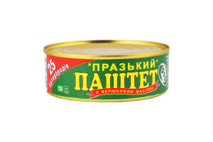 Паштет со сливочным маслом Пражский ОПК ж/б 240г