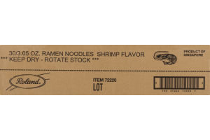 Roland Ramen Noodles Shrimp - 30 CT