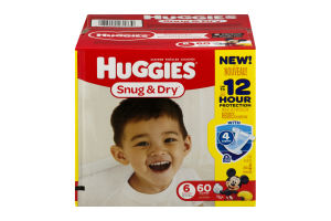 Huggies Snug & Dry Diapers Size 6 - 60 CT