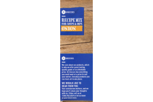 SE Grocers Recipe Mix For Soups & Dips Onion - 2 CT