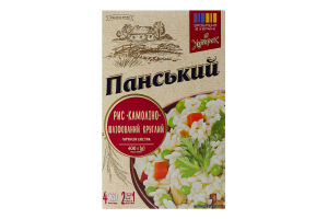 Рис круглый шлифованный Камолино Хуторок Панський э/с к/у 4х100г