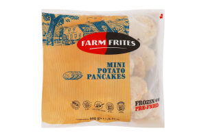 Деруны замороженные обжаренные мини картофельные Farm Frites м/у 990г