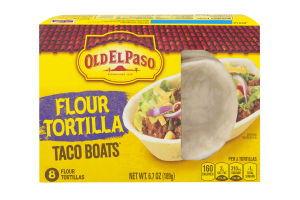 Old El Paso Flour Tortilla Taco Boats - 8 CT