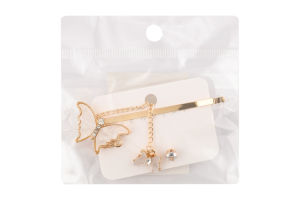 Набір сережок жовтий метал в асортименті LF25051569