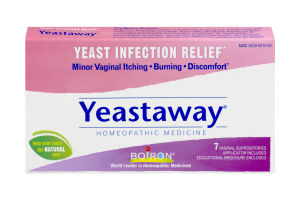 Yeastaway Homeopathic Medicine Vaginal Suppositories - 7 CT