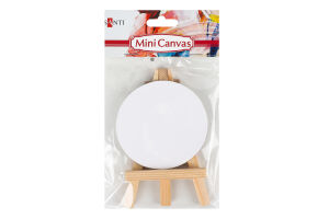 Полотно грунтоване дрібнозернисте кругле на підрамнику 7,5см Santi