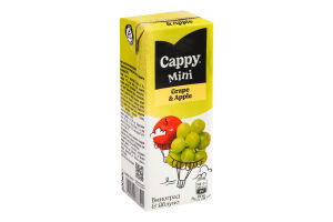 Нектар стерилизованный Виноград-яблоко Mini Cappy т/п 200мл