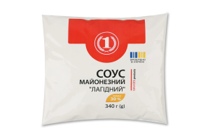 Соус майонезний Лагідний" 30% 340г п/е ТМ "1"