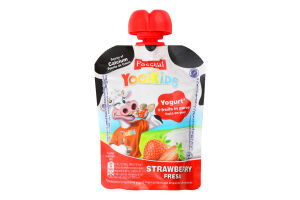 Йогурт питний з смаком полуниці 2,9% 80г пауч Pascual