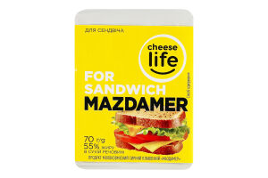 Продукт сырный 55% плавленый Маздамер Cheese Life м/у 70г
