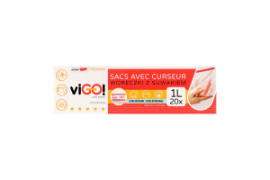 Пакеты-слайдеры 1л 24х17см №7564311 LD viGO! 20шт