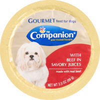 Companion Gourmet Food for Dogs with Beef