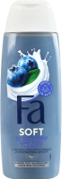 Крем-гель для душу з ароматом чорниці Blueberry yogurt Soft Fa 250мл