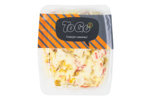 САЛАТ З КРАБОВИХ ПАЛИЧОК 250Г TO GO